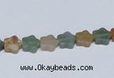 CAB458 15.5 inches 8*8mm star indian agate gemstone beads wholesale