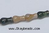 CAB464 15.5 inches 7*12mm vase-shaped indian agate gemstone beads