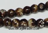 CAB610 15.5 inches 10mm round leopard skin agate beads wholesale