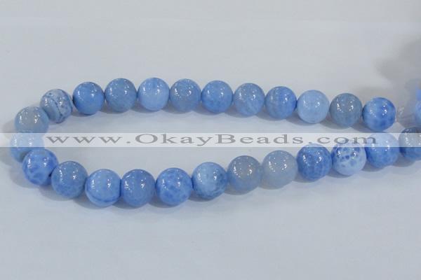 CAB649 15.5 inches 16mm round fire crackle agate beads wholesale