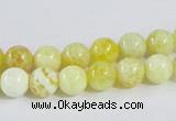 CAB659 15.5 inches 8mm round fire crackle agate beads wholesale