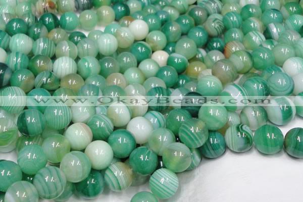 CAB716 15.5 inches 10mm round green agate gemstone beads wholesale