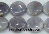 CAB925 15.5 inches 20mm coin natural purple agate beads wholesale