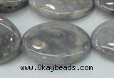 CAB928 15.5 inches 22*30mm oval natural purple agate beads wholesale