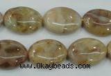 CAB976 15.5 inches 13*18mm oval Morocco agate beads wholesale