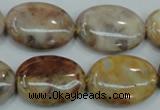 CAB977 15.5 inches 18*25mm oval Morocco agate beads wholesale