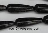 CAE24 15.5 inches 10*30mm teardrop astrophyllite beads wholesale