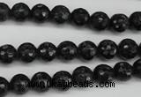 CAE36 15.5 inches 8mm faceted round astrophyllite beads wholesale