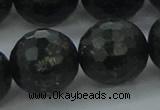 CAE42 15.5 inches 20mm faceted round astrophyllite beads wholesale