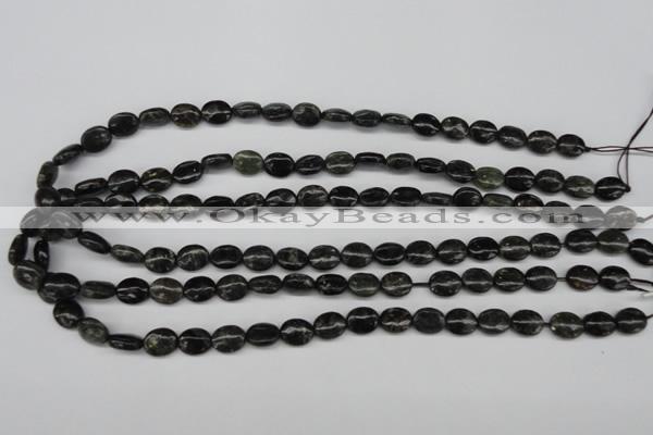 CAE54 15.5 inches 8*10mm oval astrophyllite beads wholesale