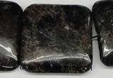 CAE85 15.5 inches 35*35mm square astrophyllite beads wholesale