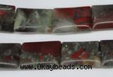 CAF01 15.5 inches 13*18mm rectangle African bloodstone beads