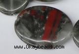 CAF04 15.5 inches 30*40mm oval African bloodstone beads