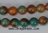 CAG1000 15.5 inches 10mm round rainbow agate beads wholesale