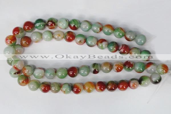 CAG1001 15.5 inches 14mm round rainbow agate beads wholesale