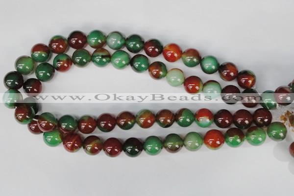 CAG1003 15.5 inches 14mm round rainbow agate beads wholesale