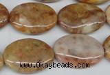 CAG1094 15.5 inches 18*25mm oval Morocco agate beads wholesale