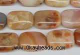 CAG1097 15.5 inches 13*18mm rectangle Morocco agate beads wholesale