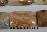 CAG1099 15.5 inches 20*30mm rectangle Morocco agate beads wholesale