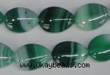 CAG1270 15.5 inches 13*18mm flat teardrop line agate gemstone beads