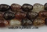 CAG1447 15.5 inches 10*14mm teardrop dragon veins agate beads