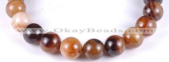 CAG145 round madagascar agate 20mm gemstone beads Wholesale