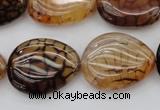 CAG1459 15.5 inches 18*25mm freeform dragon veins agate beads