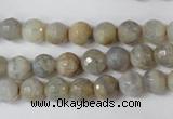 CAG1505 15.5 inches 8mm faceted round fire crackle agate beads