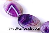 CAG158 Oval madagascar agate 25*35mm gemstone beads Wholesale