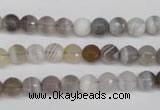 CAG1752 15.5 inches 6mm faceted round Chinese botswana agate beads