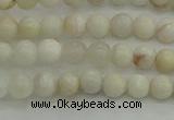 CAG1894 15.5 inches 4mm round grey agate beads wholesale