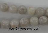 CAG1897 15.5 inches 10mm round grey agate beads wholesale