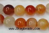 CAG2375 15.5 inches 12mm round red agate beads wholesale