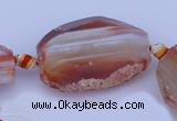 CAG332 rough agate nugget shape gemstone beads Wholesale