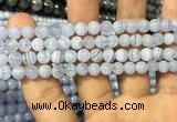 CAG3577 15.5 inches 6mm round blue lace agate beads wholesale