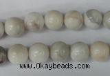 CAG3604 15.5 inches 10mm round natural crazy lace agate beads