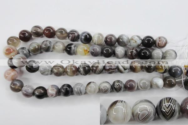 CAG3685 15.5 inches 14mm round botswana agate beads wholesale