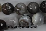 CAG3686 15.5 inches 16mm round botswana agate beads wholesale