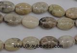 CAG3901 15.5 inches 8*12mm oval chrysanthemum agate beads