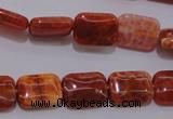 CAG4224 15.5 inches 10*14mm rectangle natural fire agate beads