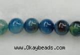 CAG423 15.5 inches 12mm round blue agate beads Wholesale