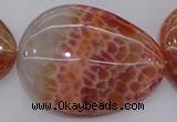 CAG4234 15.5 inches 35*48mm - 37*53mm freeform natural fire agate beads