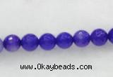 CAG437 5pcs 8mm&10mm&12mm faceted round violet agate beads wholesale