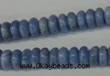 CAG4372 15.5 inches 5*10mm rondelle dyed blue lace agate beads