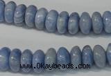 CAG4373 15.5 inches 6*12mm rondelle dyed blue lace agate beads