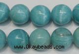 CAG4405 15.5 inches 14mm round dyed blue lace agate beads