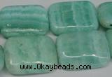 CAG4417 15.5 inches 18*25mm rectangle dyed blue lace agate beads