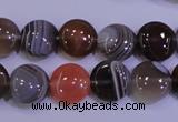 CAG4442 15.5 inches 12mm flat round botswana agate beads wholesale