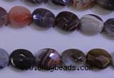 CAG4461 15.5 inches 10*12mm faceted oval botswana agate beads