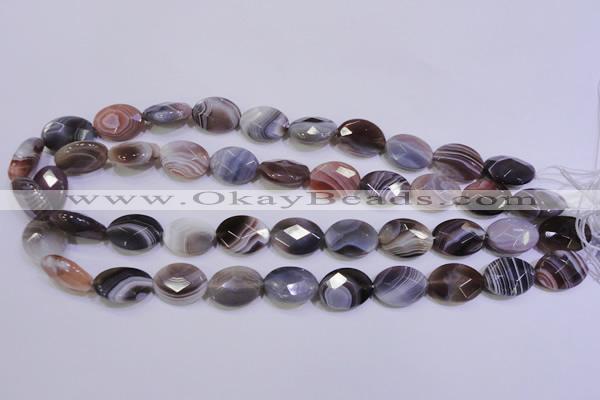 CAG4464 15.5 inches 13*18mm faceted oval botswana agate beads